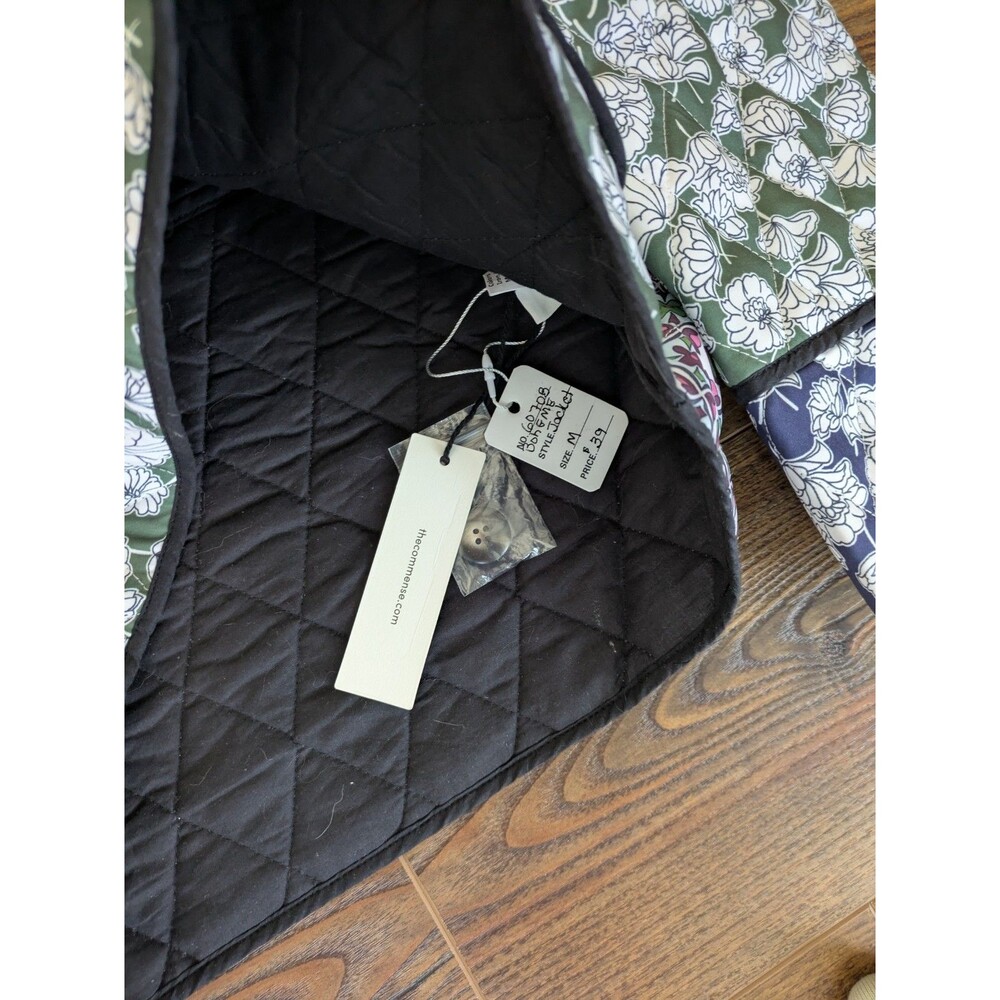 NWT Commense Boheme Flap Pockets Winter Coat Quilted Jacket Size Medium Green - Picture 4 of 8
